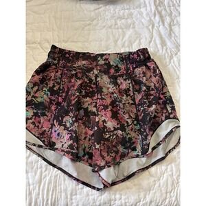 Lululemon Speed Up High Rise Short 2.5in Floral Print Women's Size 4 Athletic